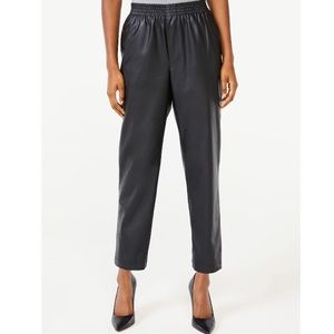 Scoop Faux Leather Pull-On Pants